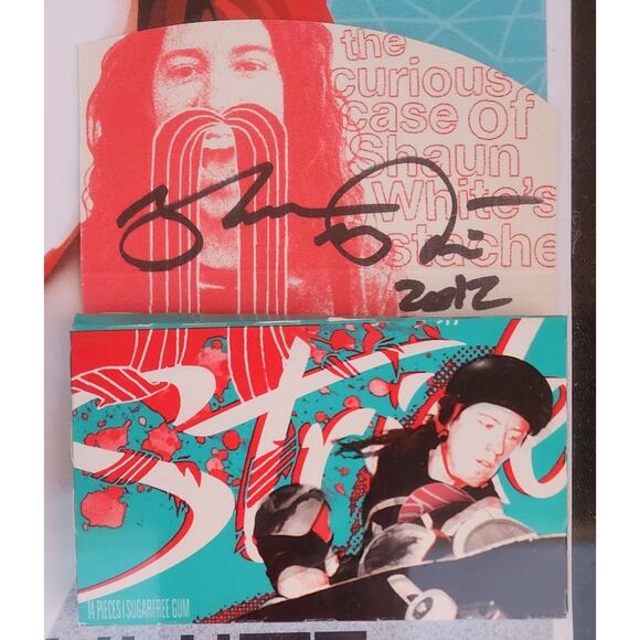 Shaun White Signed Autographed Stride Gum Pack 2012 Shadow box NO COA - Picture 2 of 7